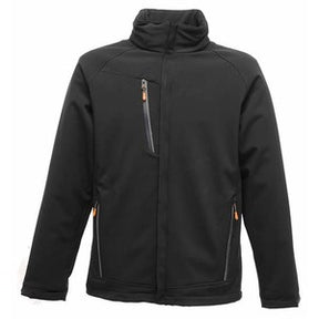 Regatta TRA670 Apex Softshell Jacket Black - Indigo Supplies Ltd