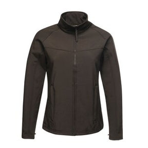Regatta TRA645 Women's Uproar Interactive Softshell Jacket Black - Indigo Supplies Ltd