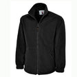 UC601 Premium Heavy Duty Fleece Jacket 380GSM Black 3XL-4XL - Indigo Supplies Ltd