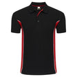 Silverswift 692455 Two-Tone Polo Shirt Red/Black - Indigo Supplies Ltd