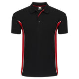 Silverswift 692455 Two-Tone Polo Shirt Red/Black - Indigo Supplies Ltd