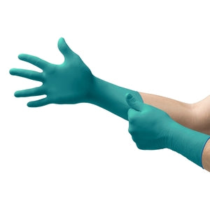 Ansell 93-260 Microflex Nitrile Powderfree Disposable Gloves Green (Pack 50) - Indigo Supplies Ltd