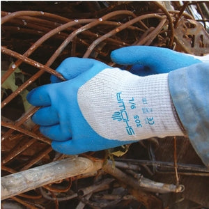 Showa 305 Latex Coated Glove Blue/Grey