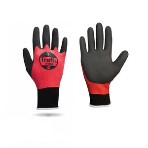 Traffisafe TG1850 Waterproof Latex Gloves Red (Pack 10 Pairs) - Indigo Supplies Ltd