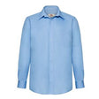 65118 Mens Long Sleeve Poplin Shirt Mid Blue - Indigo Supplies Ltd