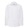 65118 Mens Long Sleeve Poplin Shirt White - Indigo Supplies Ltd