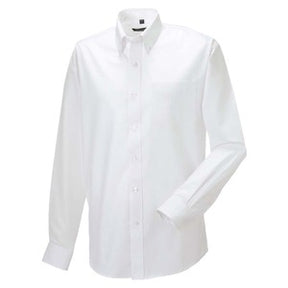 9332M Mens Long Sleeve Shirt White - Indigo Supplies Ltd
