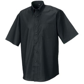 933M Mens Short Sleeve Shirt Black - Indigo Supplies Ltd