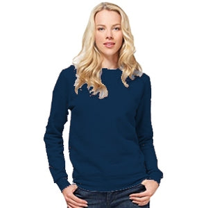 SG20F Ladies Crew Neck Sweatshirt Navy - Indigo Supplies Ltd