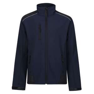 Regatta TRA651 Sandstorm Softshell Jacket Navy/Black - Indigo Supplies Ltd