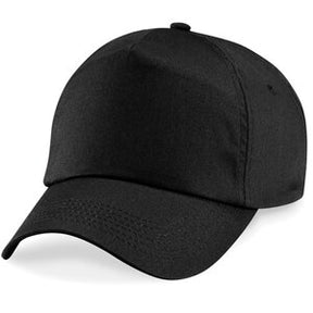 Baseball Cap 100% Cotton Twill Black - Indigo Supplies Ltd