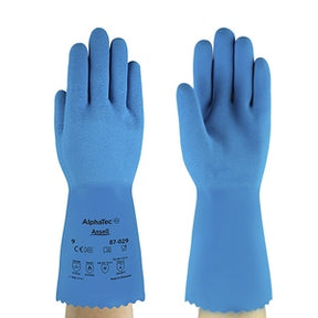 Ansell 62-201 AlphaTec Latex Gaunt Blue (300MM) - Indigo Supplies Ltd