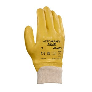 Ansell N250Y Nitrotough Nitrile Fully Coated Glove Yellow 260MM