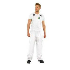 Endurance Polycotton Bib & Brace White - Indigo Supplies Ltd