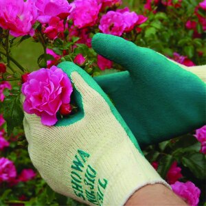 Showa 310 Grip Latex Coated On Cotton Liner Glove Green