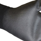 PU Palm Coated Knit Wrist Glove Black