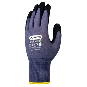 Skytec Aria 360 Nitrile Foam Palm Coated Cut Level A Glove - Indigo Supplies Ltd