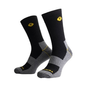Totectors Work Crew Socks Black & Grey (Pack 5 Pairs) - Indigo Supplies Ltd