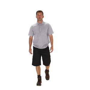 Endurance Short Sleeve Polo Shirt Heather Grey - Indigo Supplies Ltd