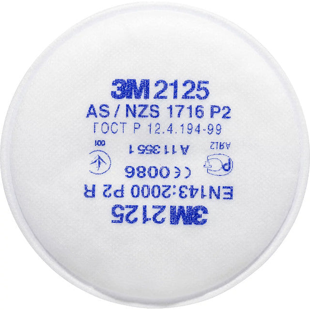 3M 2125 Particulate Filters - P2 - Pack of 20 Filters - Indigo Supplies Ltd