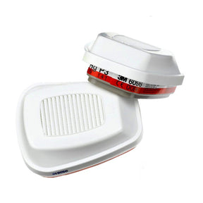 3M 6091 Gas and Vapour Cartridges A1P3R Organic Vapour and Particulate - Pack of 8 - Indigo Supplies Ltd