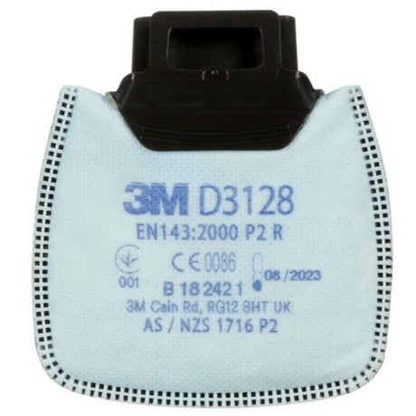 3M D3128 Particulate Filters P2R Nuis OV/AG - Pack of 10 - Indigo Supplies Ltd