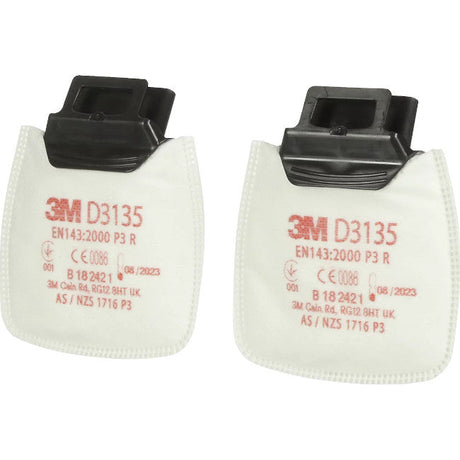 3M D3135 Particulate Filters P3R - Pack of 10 - Indigo Supplies Ltd