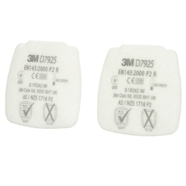 3M D7925 Replaceable Particulate Filters P2R - Pack of 40 - Indigo Supplies Ltd