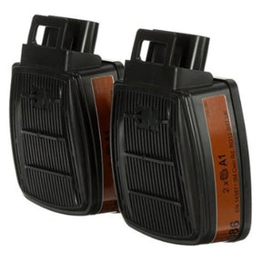 3M D8051 Dual Flow Cartridge A1 - Pack of 4 - Indigo Supplies Ltd