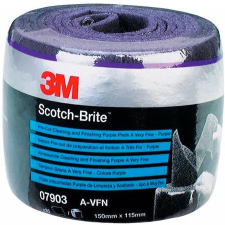 3M Scotch Brite Clean and Finish Roll 150mm x 115mm (35 Pads) - Indigo Supplies Ltd