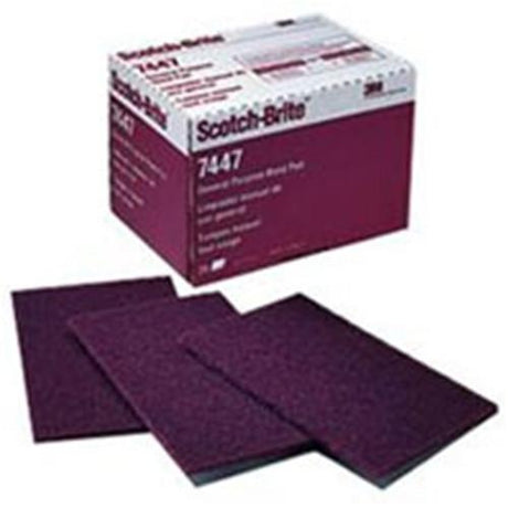 3M Scotch Brite 7447 Abrasive Sheets - Fine - Pack of 10 - Indigo Supplies Ltd