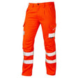 Leo CT04-O Kingford PCX Stretch Cargo Trouser Tall Leg Orange - Indigo Supplies Ltd