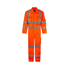 Bodyguard High Visibility Coverall Reg Leg Orange - Indigo Supplies Ltd