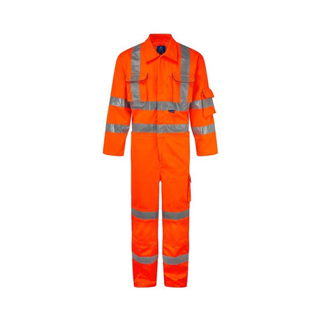 Bodyguard High Visibility Coverall Reg Leg Orange - Indigo Supplies Ltd