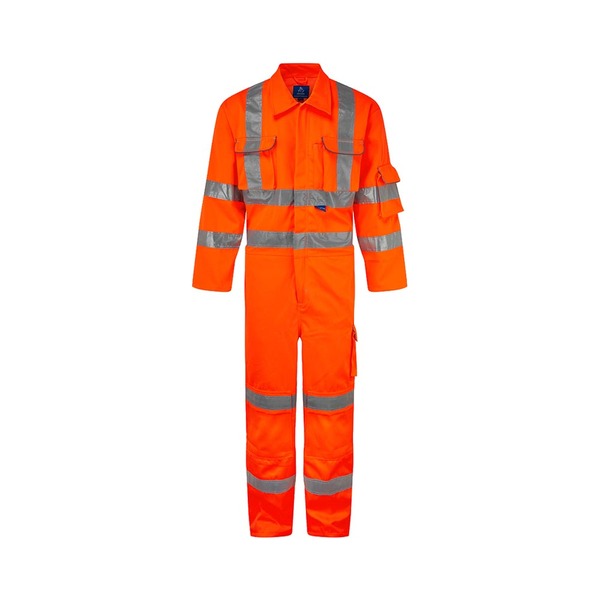 Bodyguard High Visibility Coverall Reg Leg Orange - Indigo Supplies Ltd
