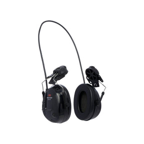3M MT13H220P3E PELTOR ProTac III Headset 25 dB Slim Cups Hard Hat Attached Black - Indigo Supplies Ltd