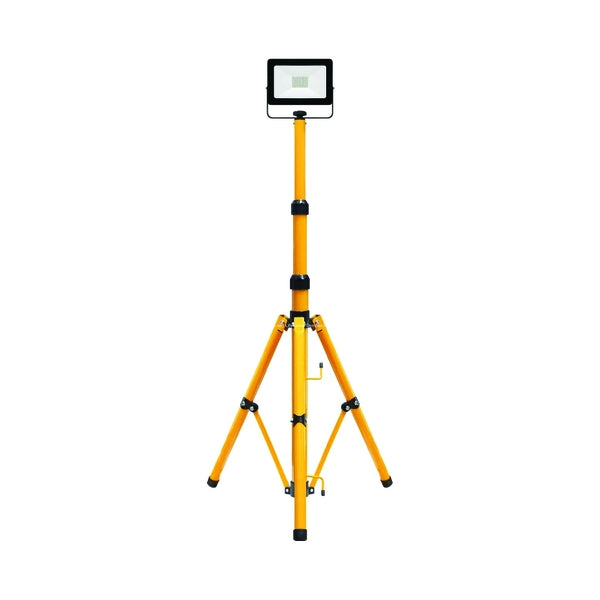 Tripod LED 20W Floodlight Single Head 110V 16AMP 1800 Lumens - Indigo Supplies Ltd