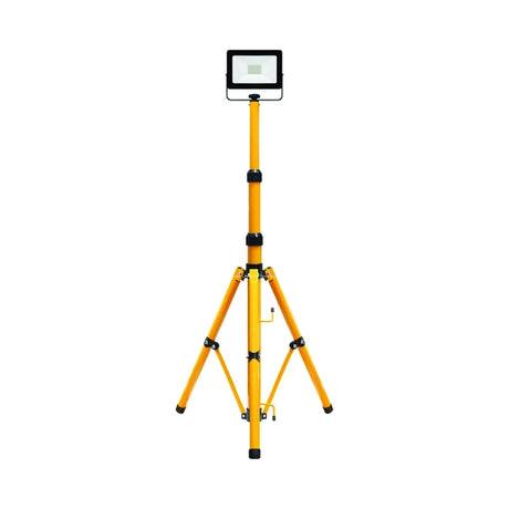 Tripod LED 20W Floodlight Single Head 110V 16AMP 1800 Lumens - Indigo Supplies Ltd