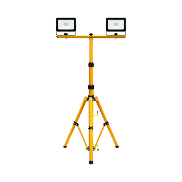 Tripod LED 20W Floodlight Twin Head 110V 16AMP 3600 Lumens - Indigo Supplies Ltd