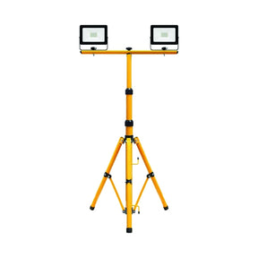 Tripod LED 20W Floodlight Twin Head 110V 16AMP 3600 Lumens - Indigo Supplies Ltd