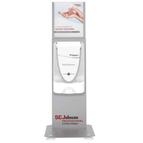 SCJ Stand Countertop Dispenser Stand Silver - Indigo Supplies Ltd
