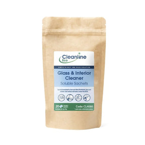 Cleanline Eco Glass & Interior Cleaner T4 Bottle Soluble Sachets (Pack 20) - Indigo Supplies Ltd