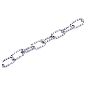 Galvanised Long Link Chain 6MMx1M - Indigo Supplies Ltd