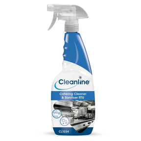 Cleanline Catering Cleaner &amp; Sanitiser 750ML - Indigo Supplies Ltd