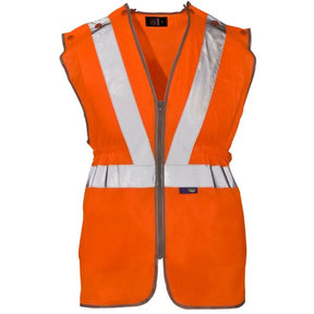 Supertouch High Visibility Long Tracker Vest Orange - Indigo Supplies Ltd