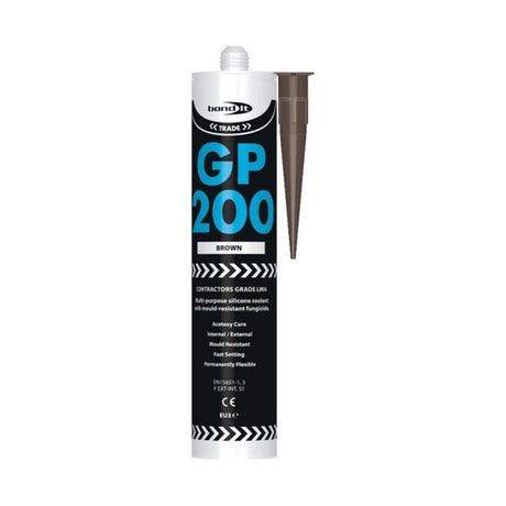 Silicone Sealant Multi Purpose Brown 275ML - Indigo Supplies Ltd