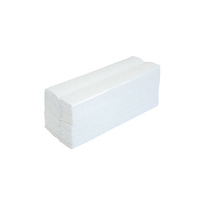 C Fold Hand Towels2 Ply Flushable White - Indigo Supplies Ltd