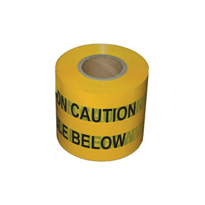 Underground Warning Tape Water Pipe Below 150MMx365M - Indigo Supplies Ltd