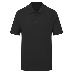 UCC003 Pique Polo Shirt Black - Indigo Supplies Ltd