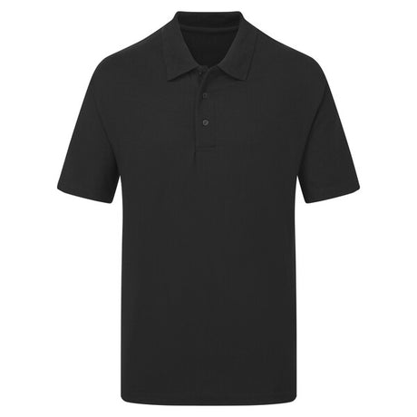 UCC003 Pique Polo Shirt Black - Indigo Supplies Ltd